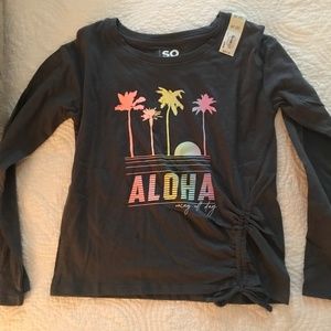 Size 8 girls long sleeve tee